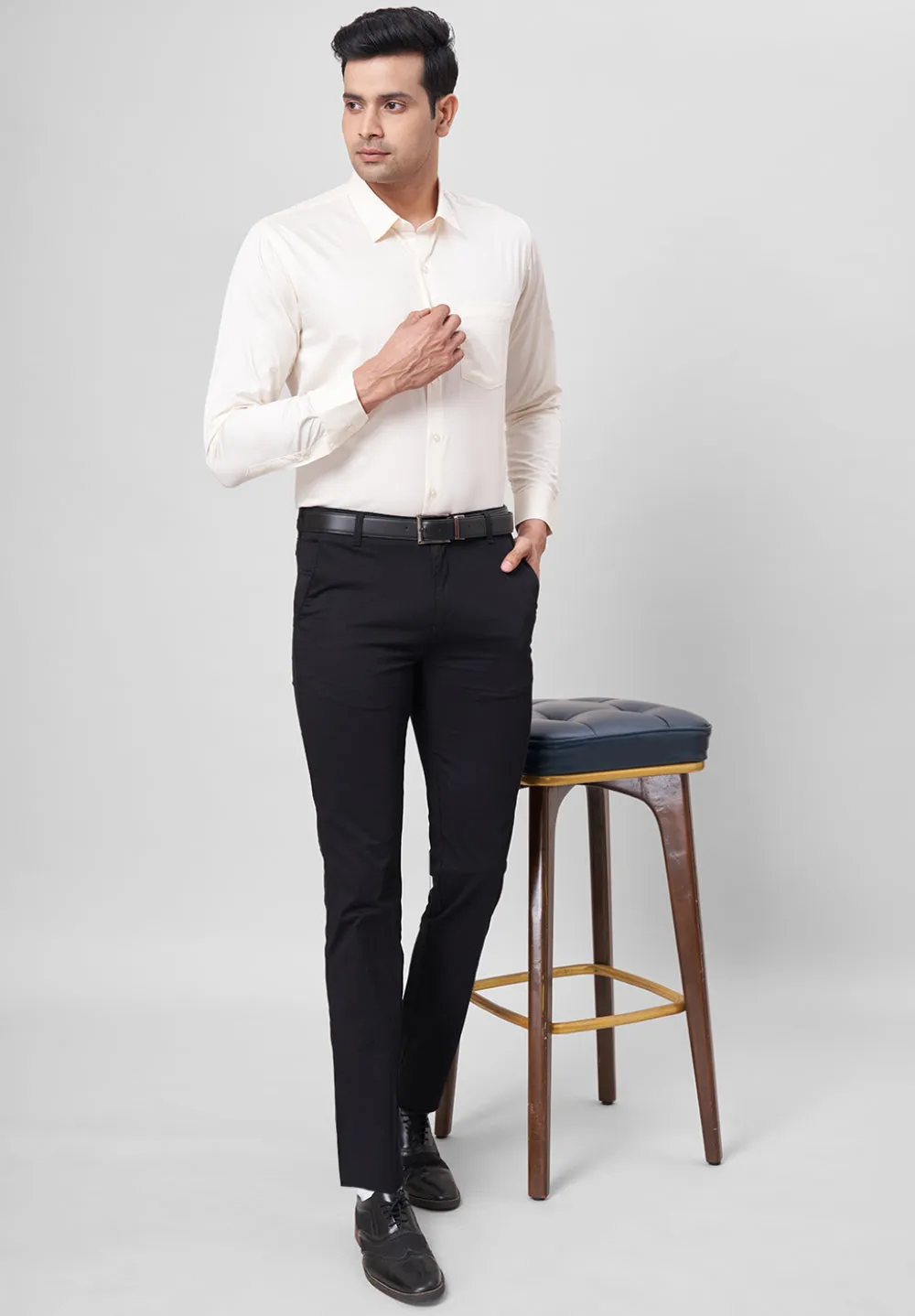 Giza Pure Cotton Formal-Slim Fit Shirt- S39557