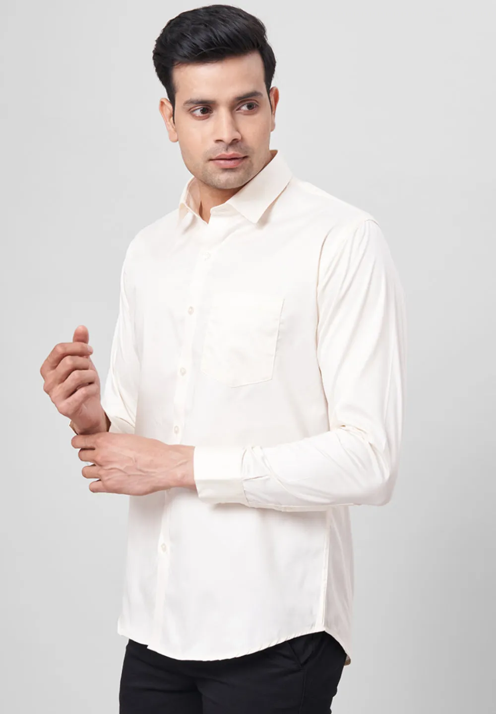 Giza Pure Cotton Formal-Slim Fit Shirt- S39557