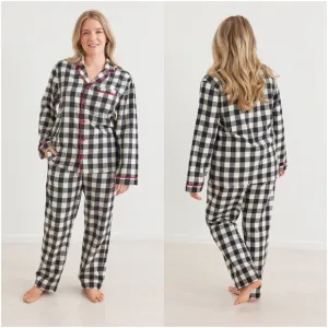 Hanna Anderson Unisex Buffalo Plaid Flannel Pajama Set