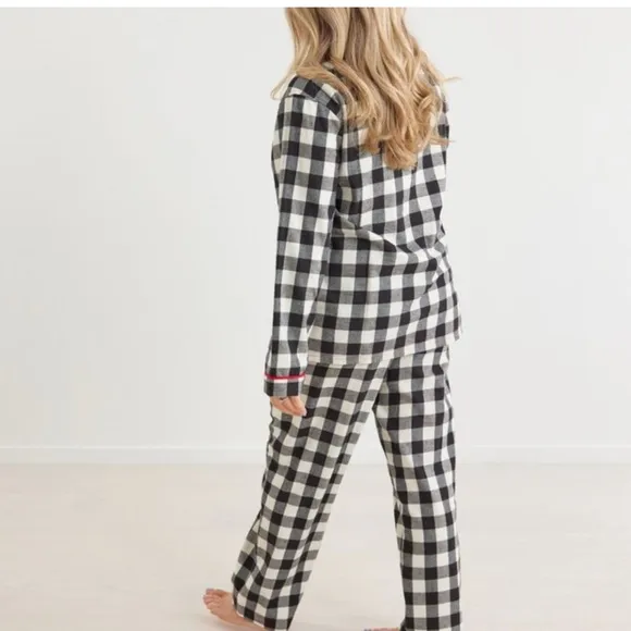 Hanna Anderson Unisex Buffalo Plaid Flannel Pajama Set