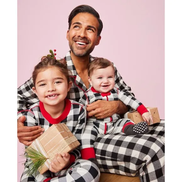 Hanna Anderson Unisex Buffalo Plaid Flannel Pajama Set