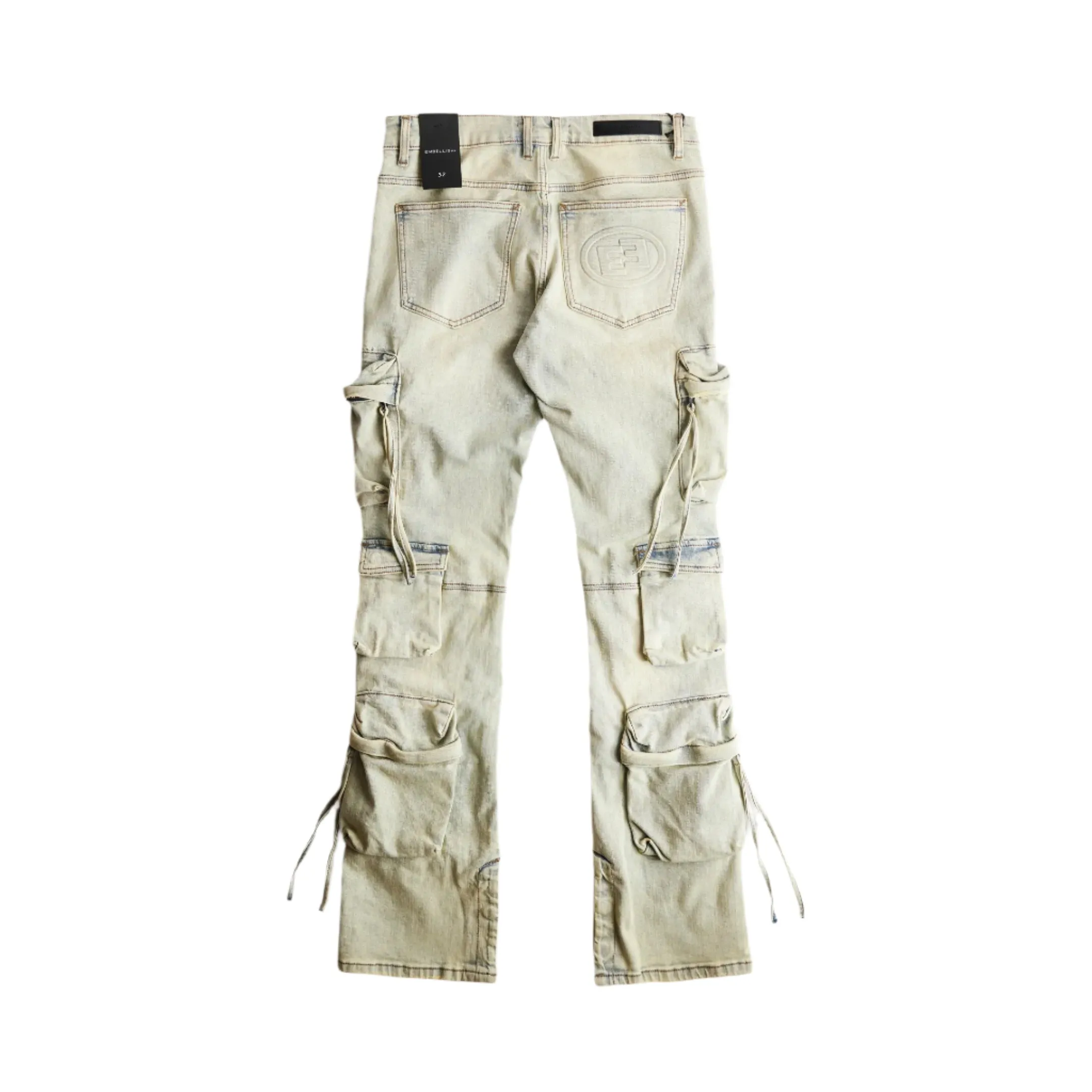 Hawk Flare Cargo Denim - Acid Sand