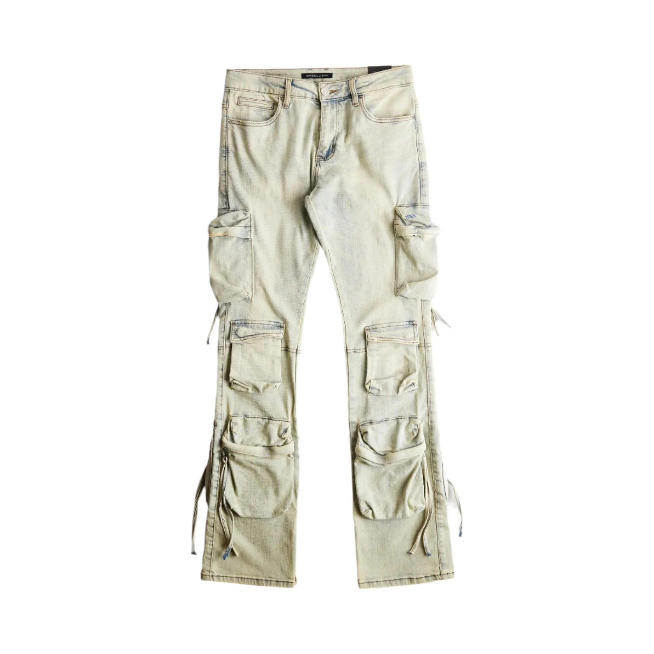 Hawk Flare Cargo Denim - Acid Sand