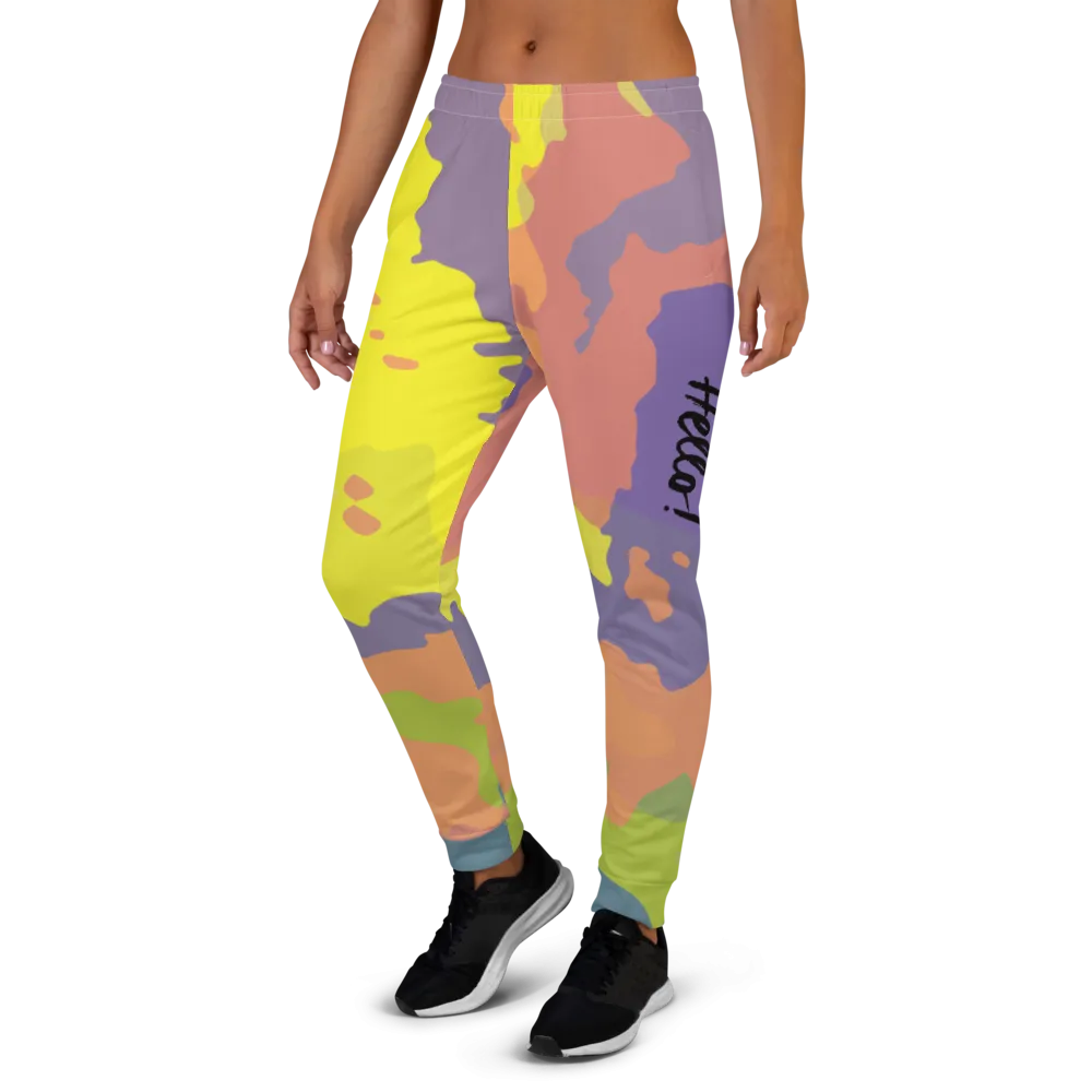 Hello! (Friendly) Colorful Women's Joggers