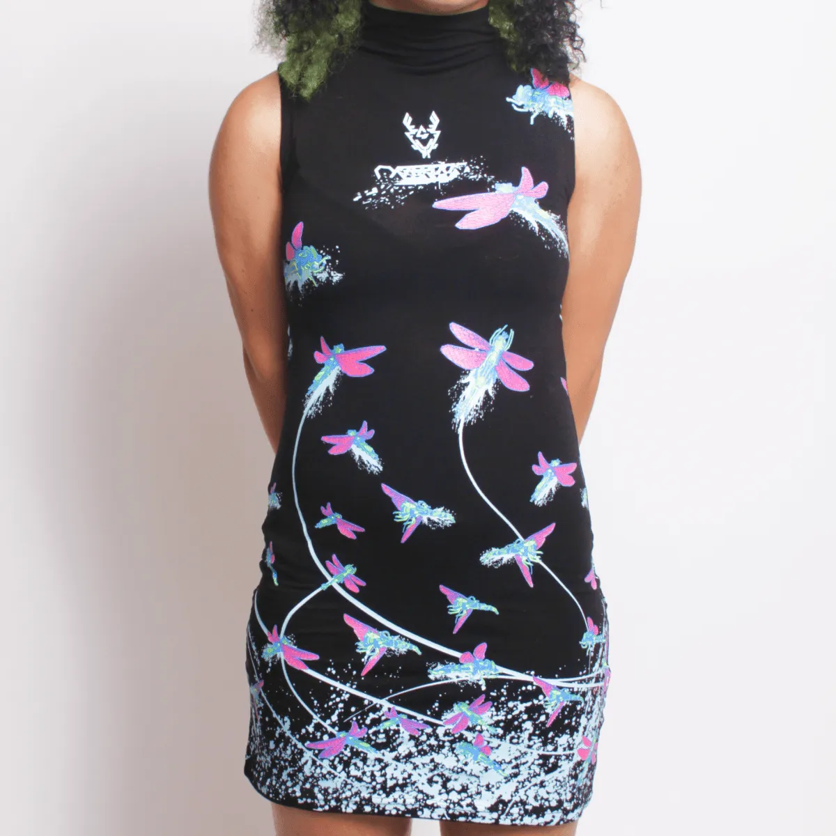 HIGH NECK FIREFLIES DRESS