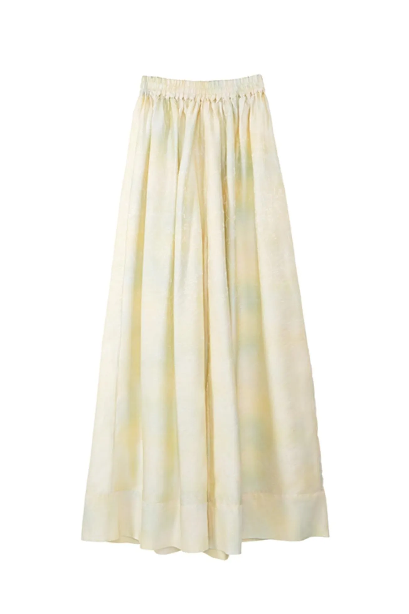 High-Waisted Tencel Wide-Leg Trousers