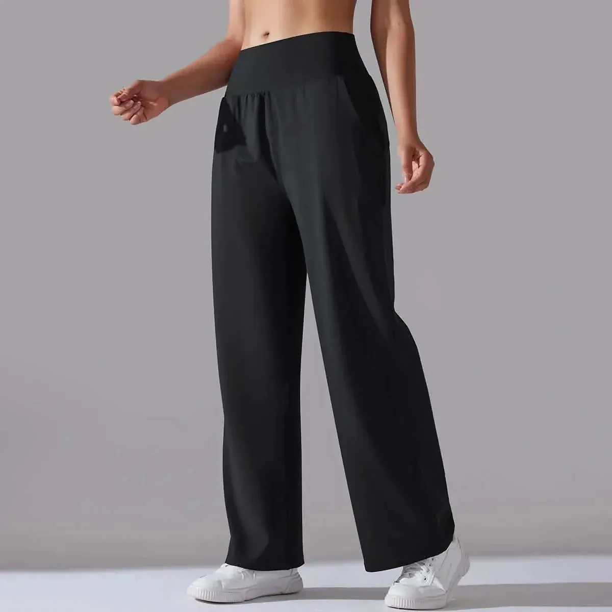 High-Waisted Wide-Leg Lounge Pants