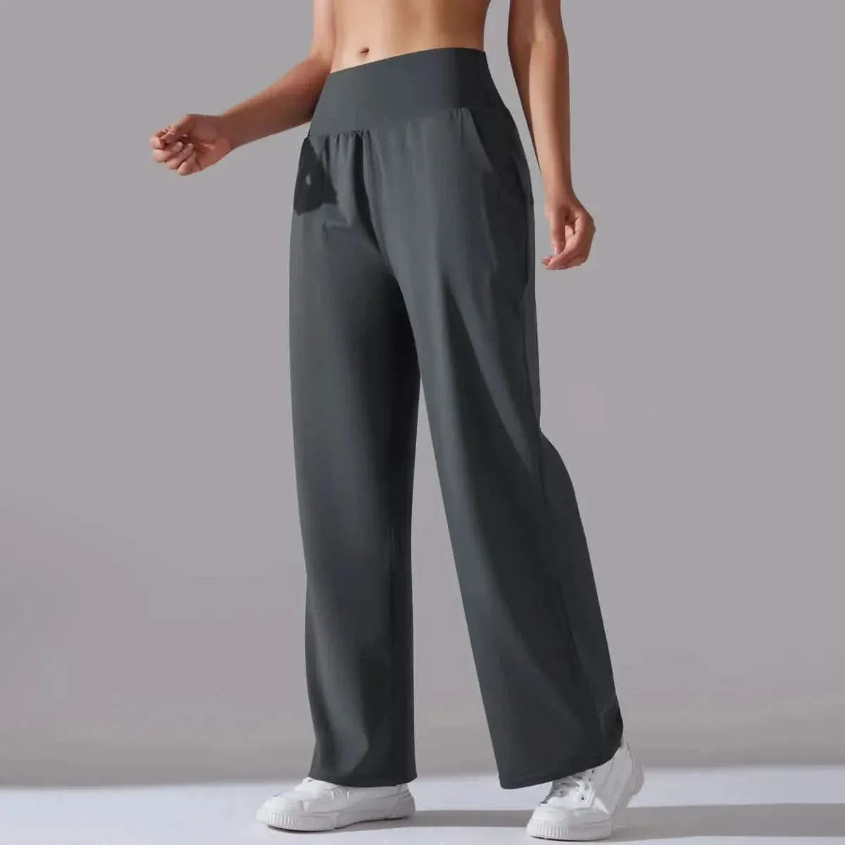 High-Waisted Wide-Leg Lounge Pants
