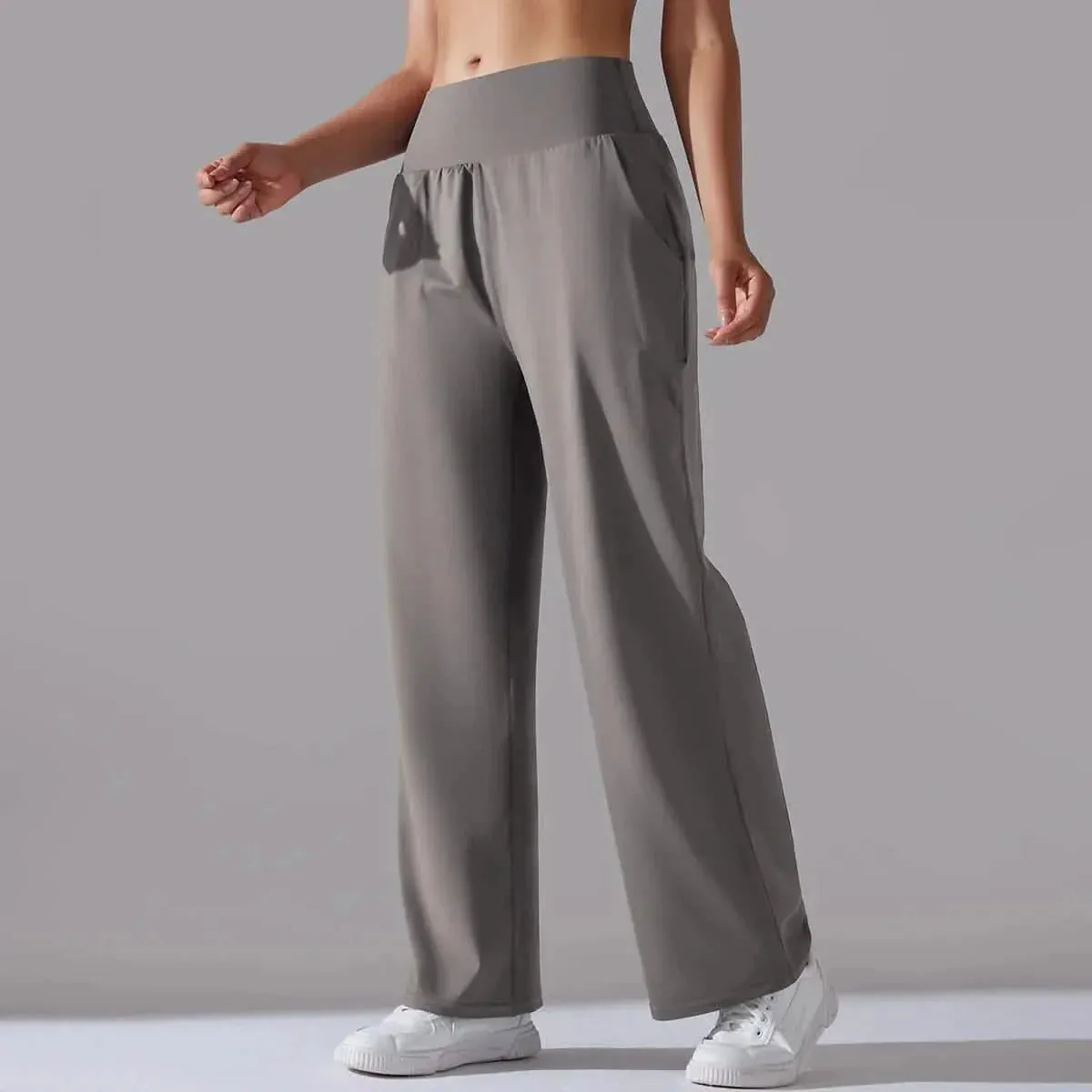 High-Waisted Wide-Leg Lounge Pants