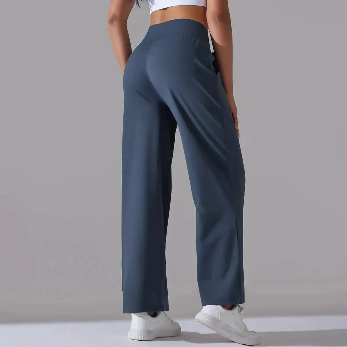 High-Waisted Wide-Leg Lounge Pants