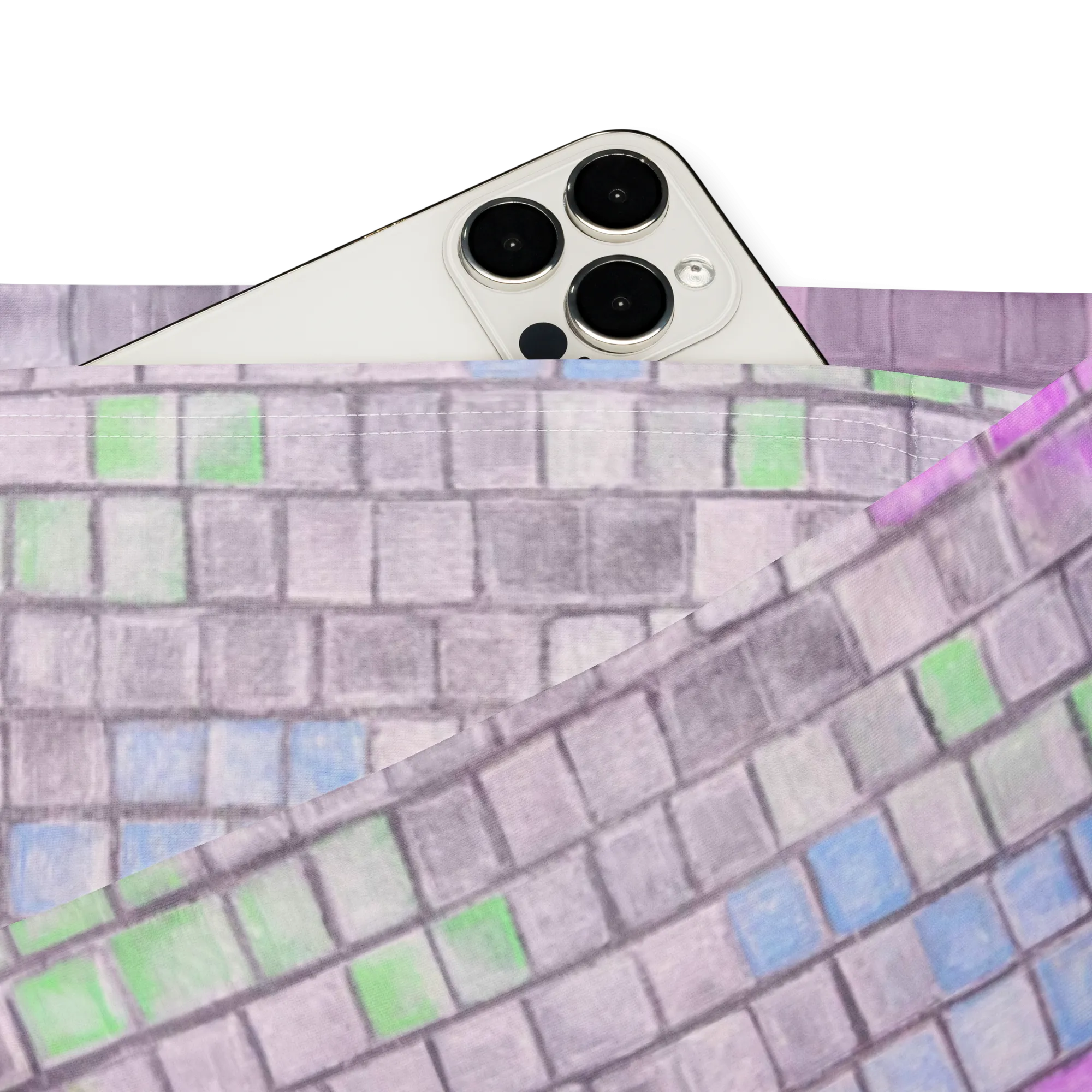 High Waisted Yoga Pants ( Internal Pocket)- "Disco Kitty" Design