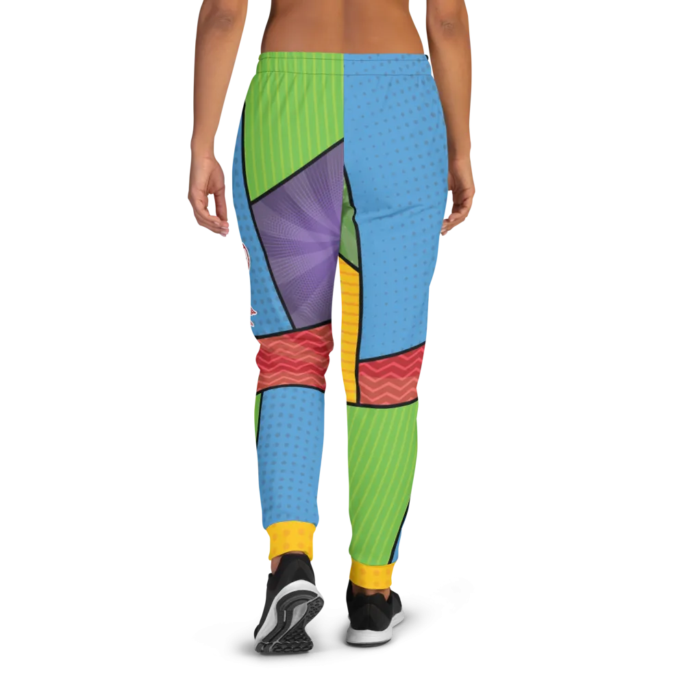 Hollywood Ableism: Person   Disability = Villain (Women's Joggers Comic Pattern)