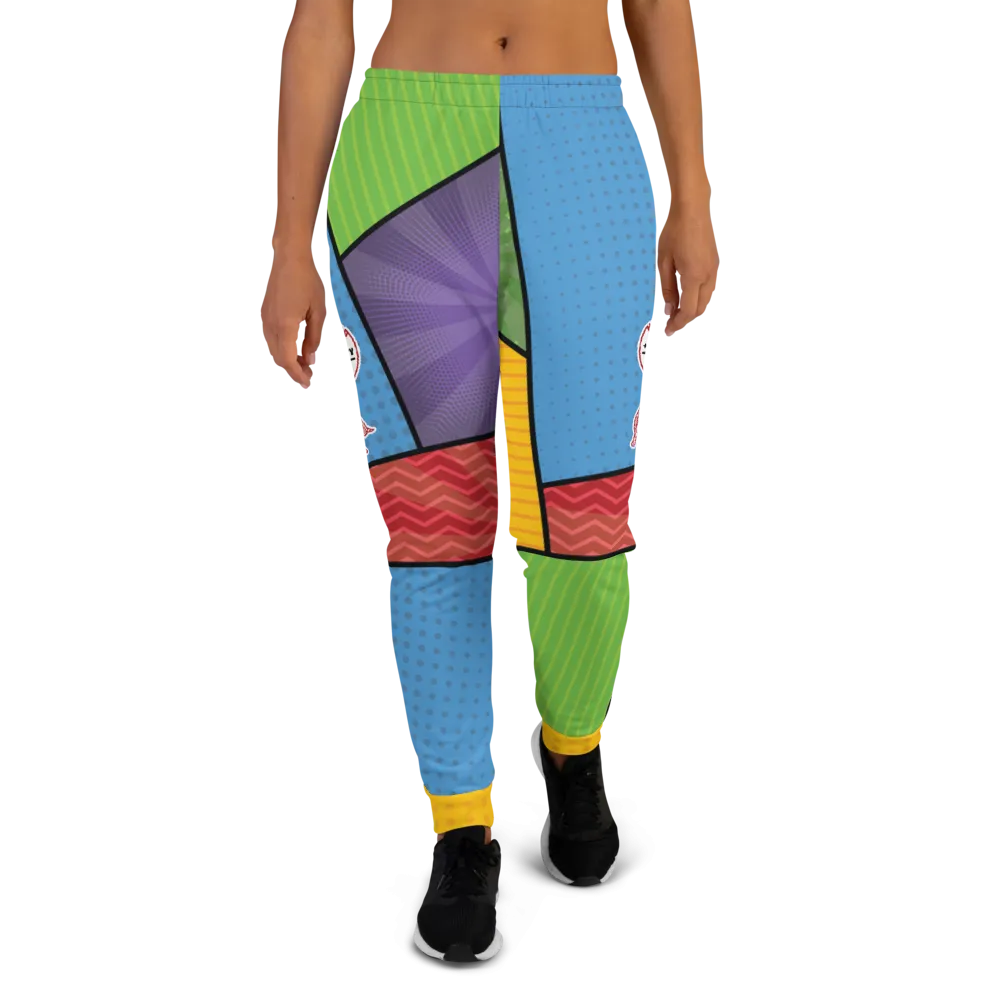 Hollywood Ableism: Person   Disability = Villain (Women's Joggers Comic Pattern)