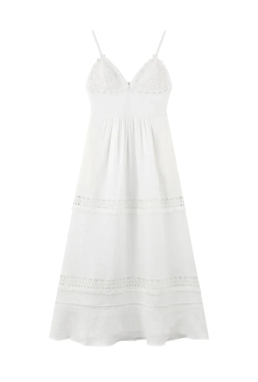 Imogene Dress - White Eyelet