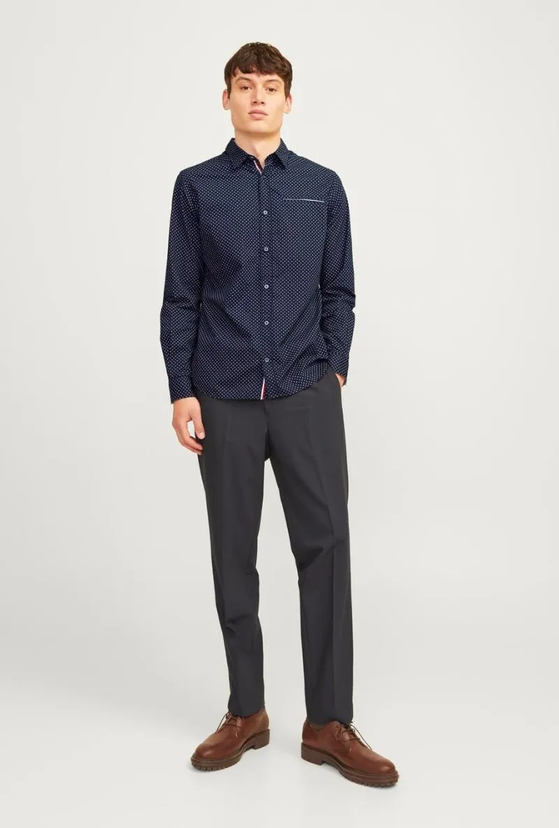 JACK AND JONES JEREMY DETAIL LS SHIRT