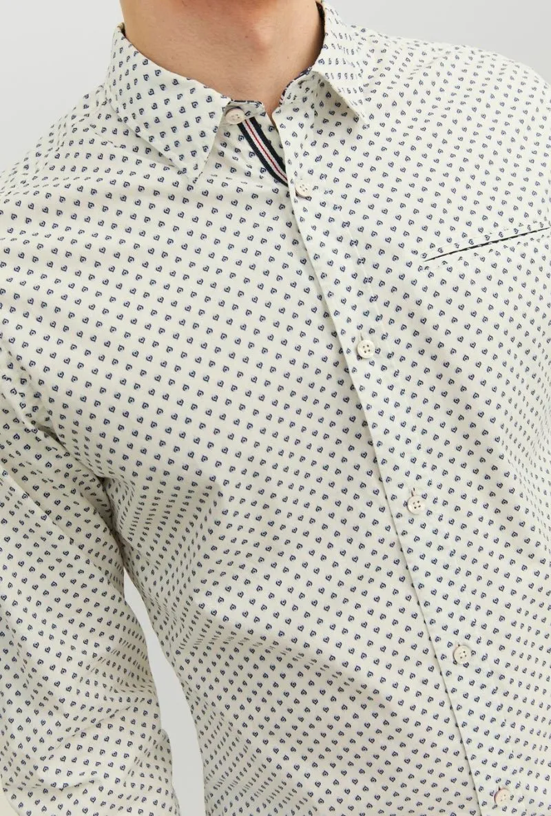 JACK AND JONES JEREMY DETAIL LS SHIRT