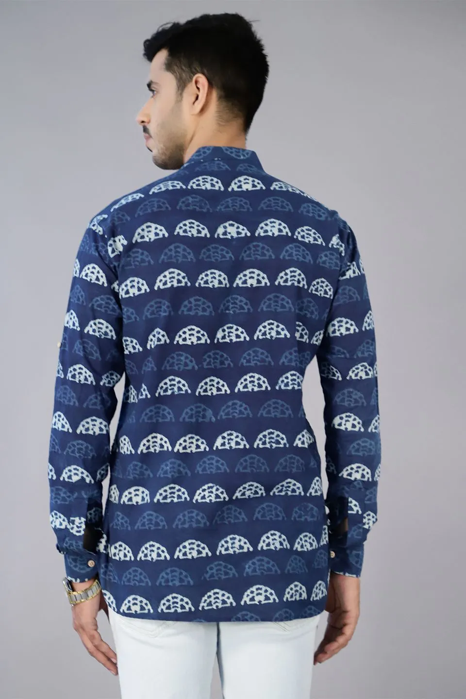 Jaipur 100% cotton Indigo kurta shirt