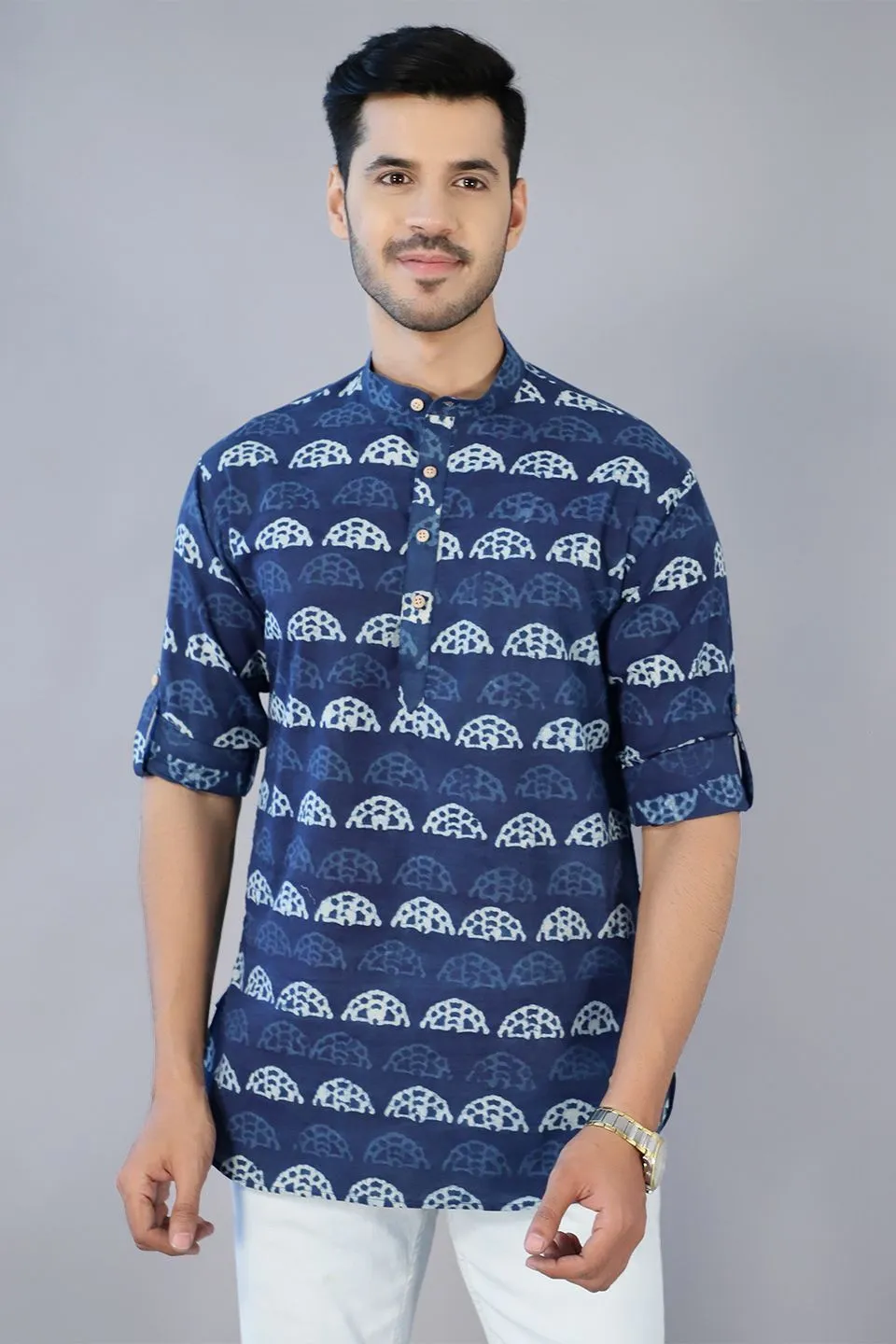 Jaipur 100% cotton Indigo kurta shirt