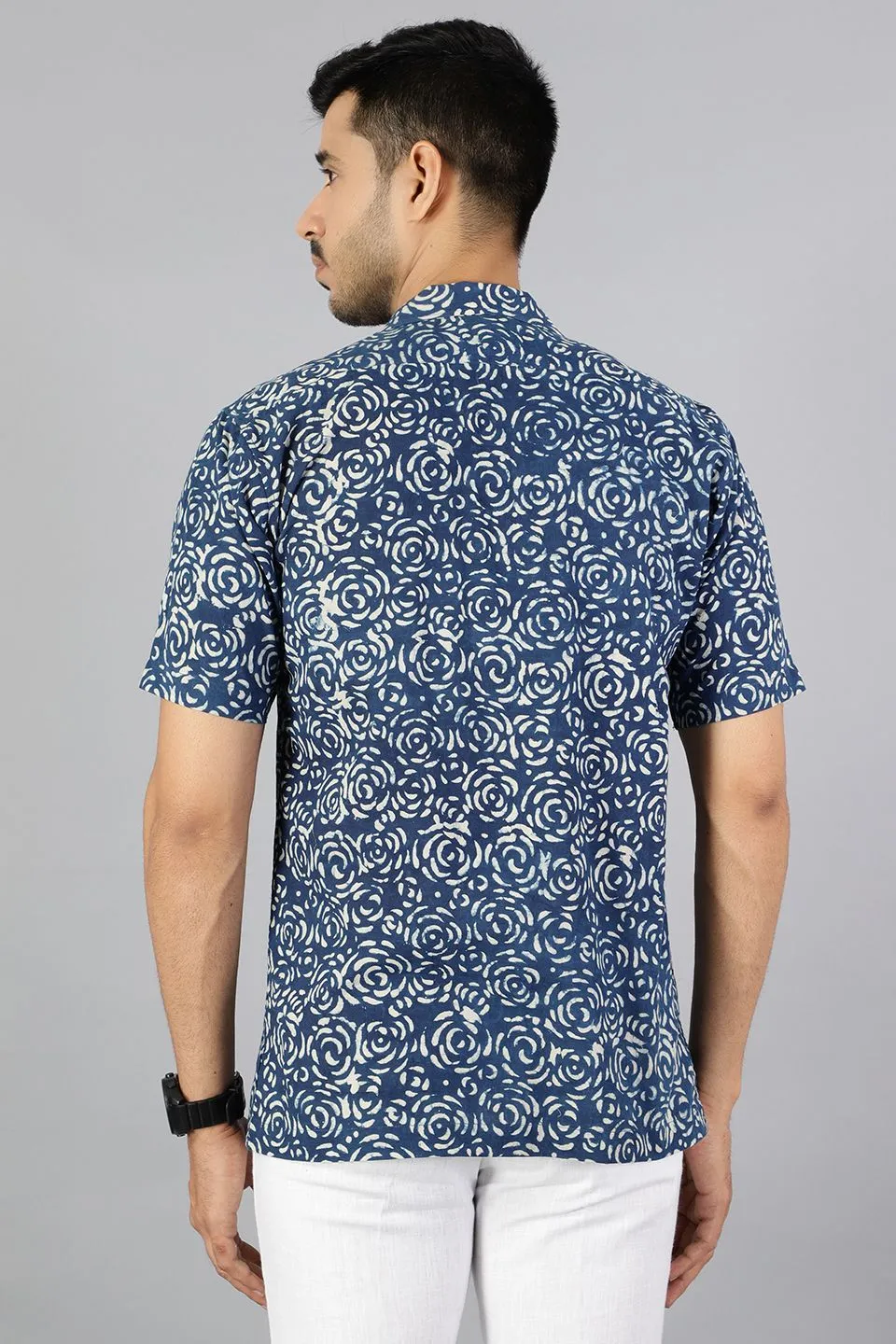 Jaipur 100% Cotton Indigo Shirt