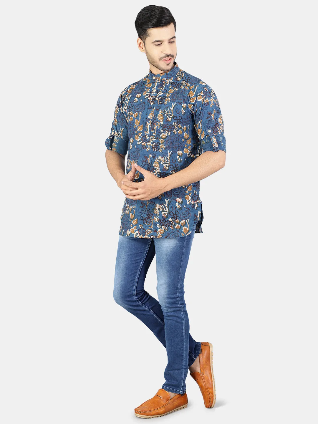 Jaipur 100% cotton multicolor kurta shirt