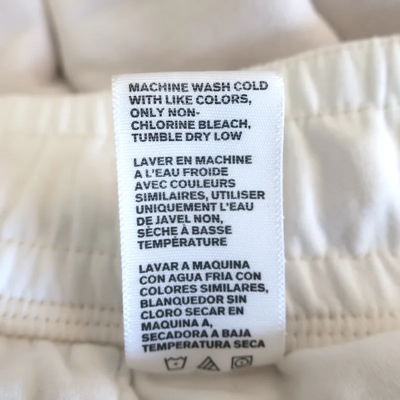 James Perse Wide Leg Cropped Sweatpants Cream Size 3