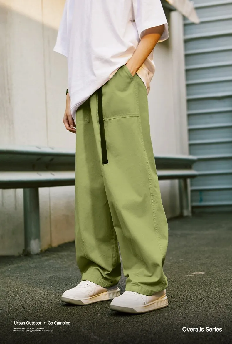 Japanese Fashion Brand Loose Tooling Wide Leg Pants 2023 Autumn And Winter New Fashion Brand Men's Tooling Pants