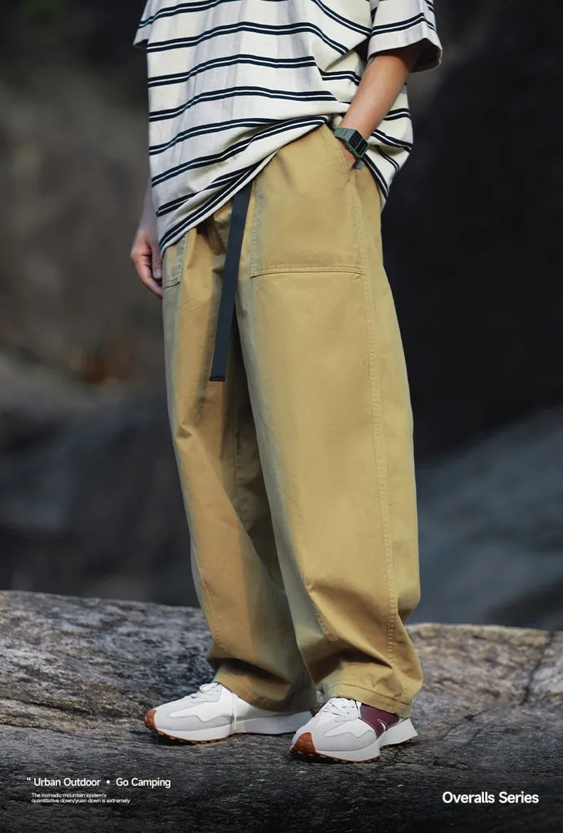 Japanese Fashion Brand Loose Tooling Wide Leg Pants 2023 Autumn And Winter New Fashion Brand Men's Tooling Pants