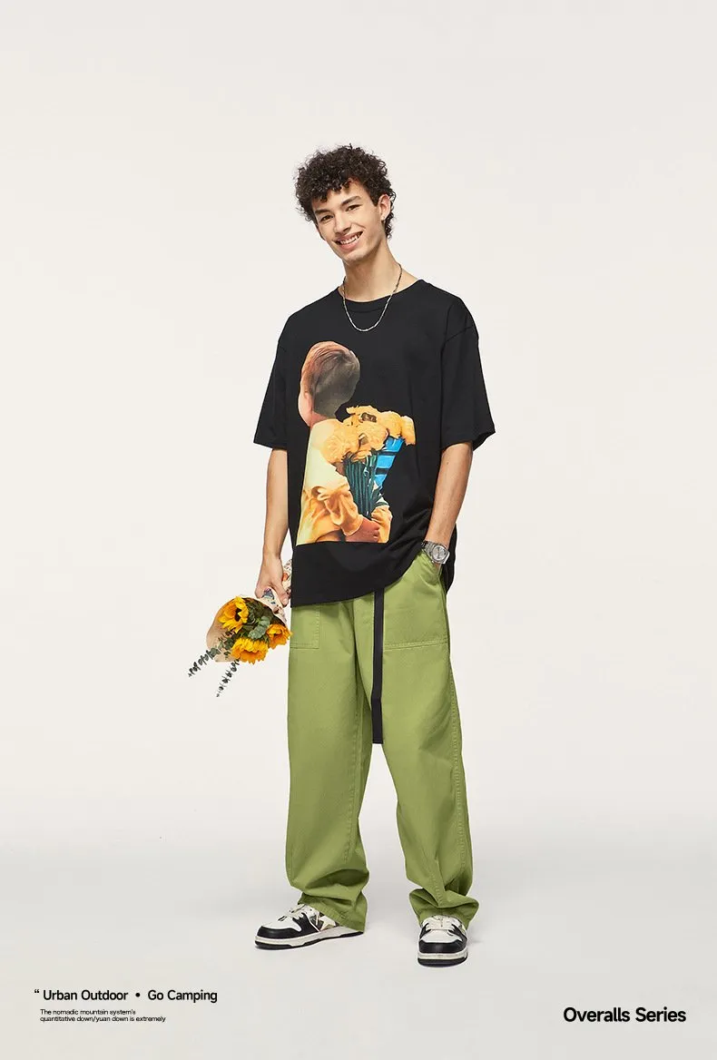 Japanese Fashion Brand Loose Tooling Wide Leg Pants 2023 Autumn And Winter New Fashion Brand Men's Tooling Pants