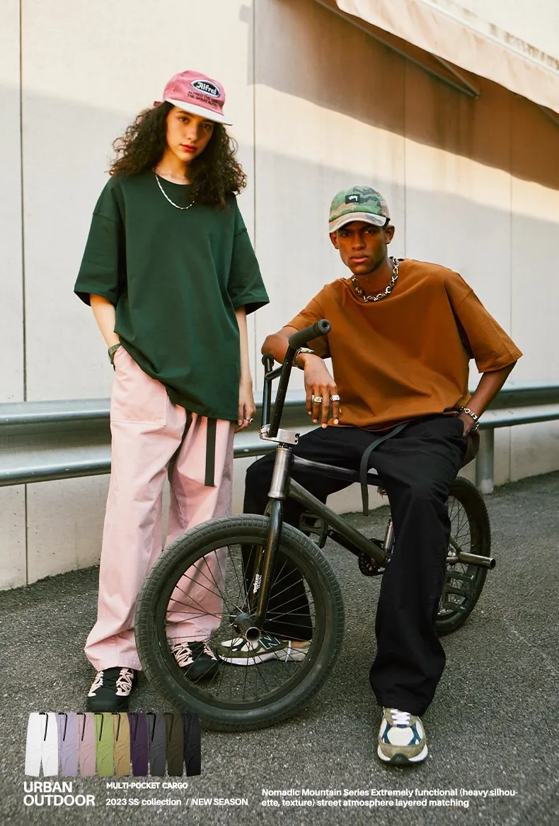 Japanese Fashion Brand Loose Tooling Wide Leg Pants 2023 Autumn And Winter New Fashion Brand Men's Tooling Pants