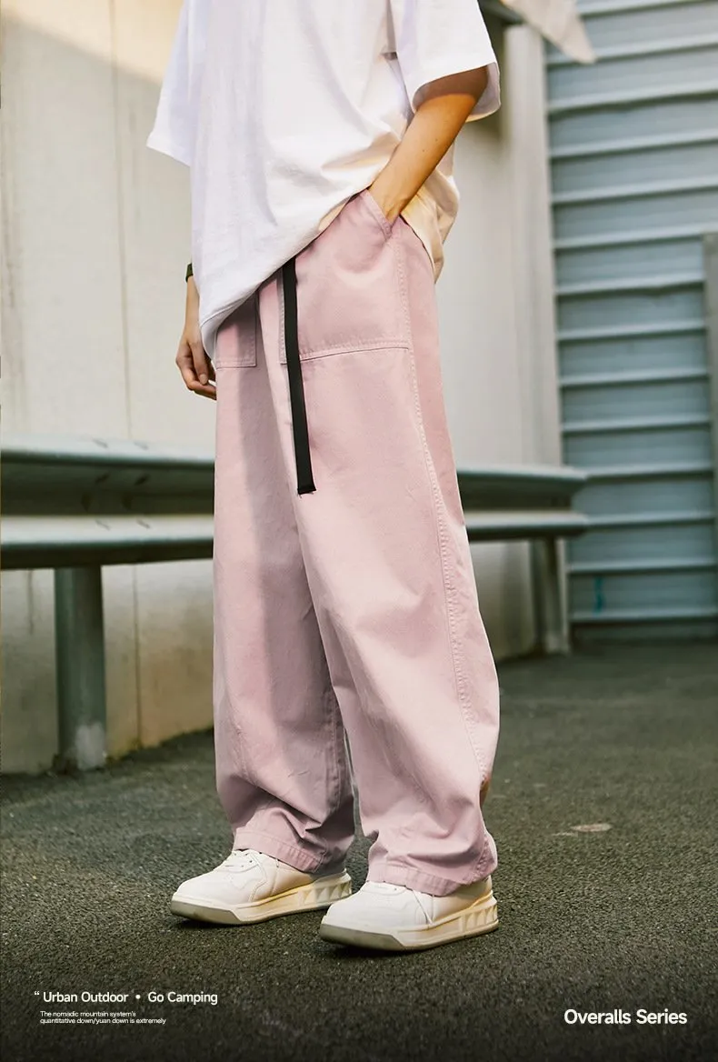 Japanese Fashion Brand Loose Tooling Wide Leg Pants 2023 Autumn And Winter New Fashion Brand Men's Tooling Pants