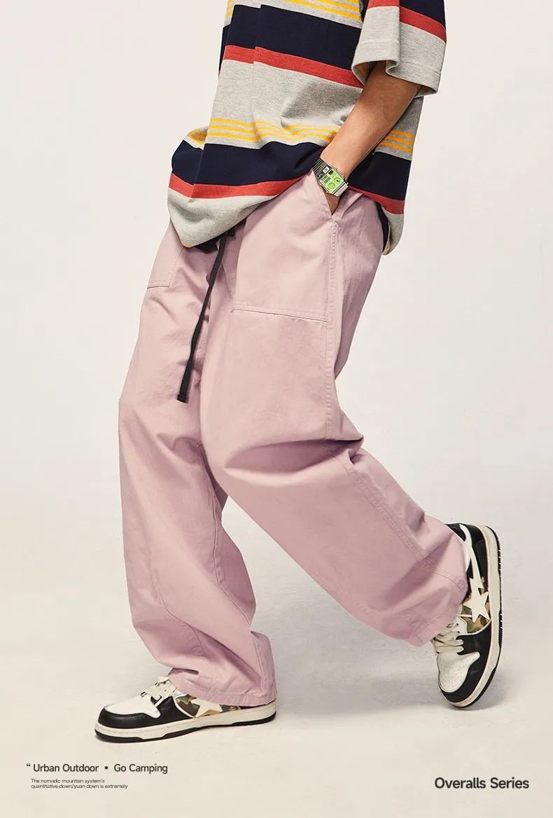 Japanese Fashion Brand Loose Tooling Wide Leg Pants 2023 Autumn And Winter New Fashion Brand Men's Tooling Pants