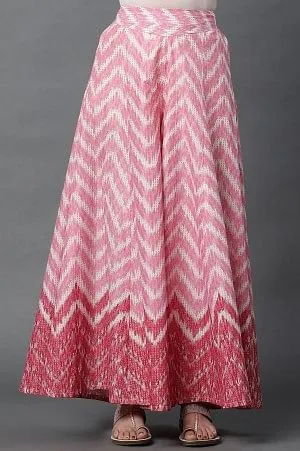 Jazzy Pink Semi-Flared Palazzo Pants