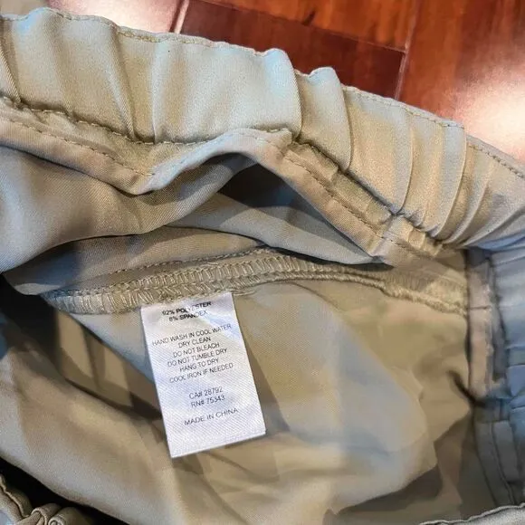 Joie Light Olive Green Cargo Pocket Skirt Maxi Drawstring Utility Silky Feel 6