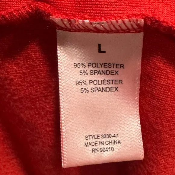 Juicy Couture Velour Joggers Pajama Set in Red Corvette Sz L NWOT