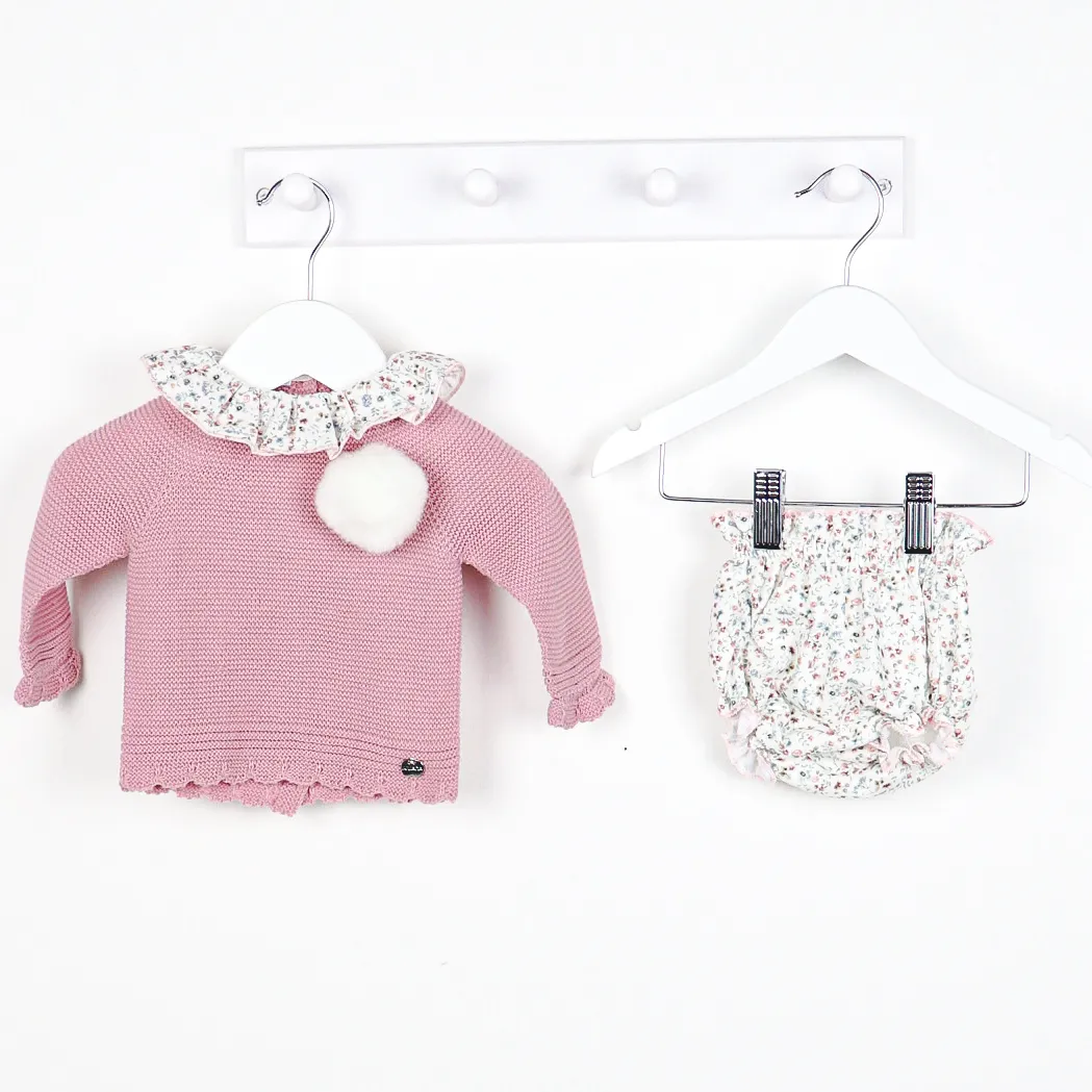 Juliana Blush Floral Jam Pant and Jumper Set