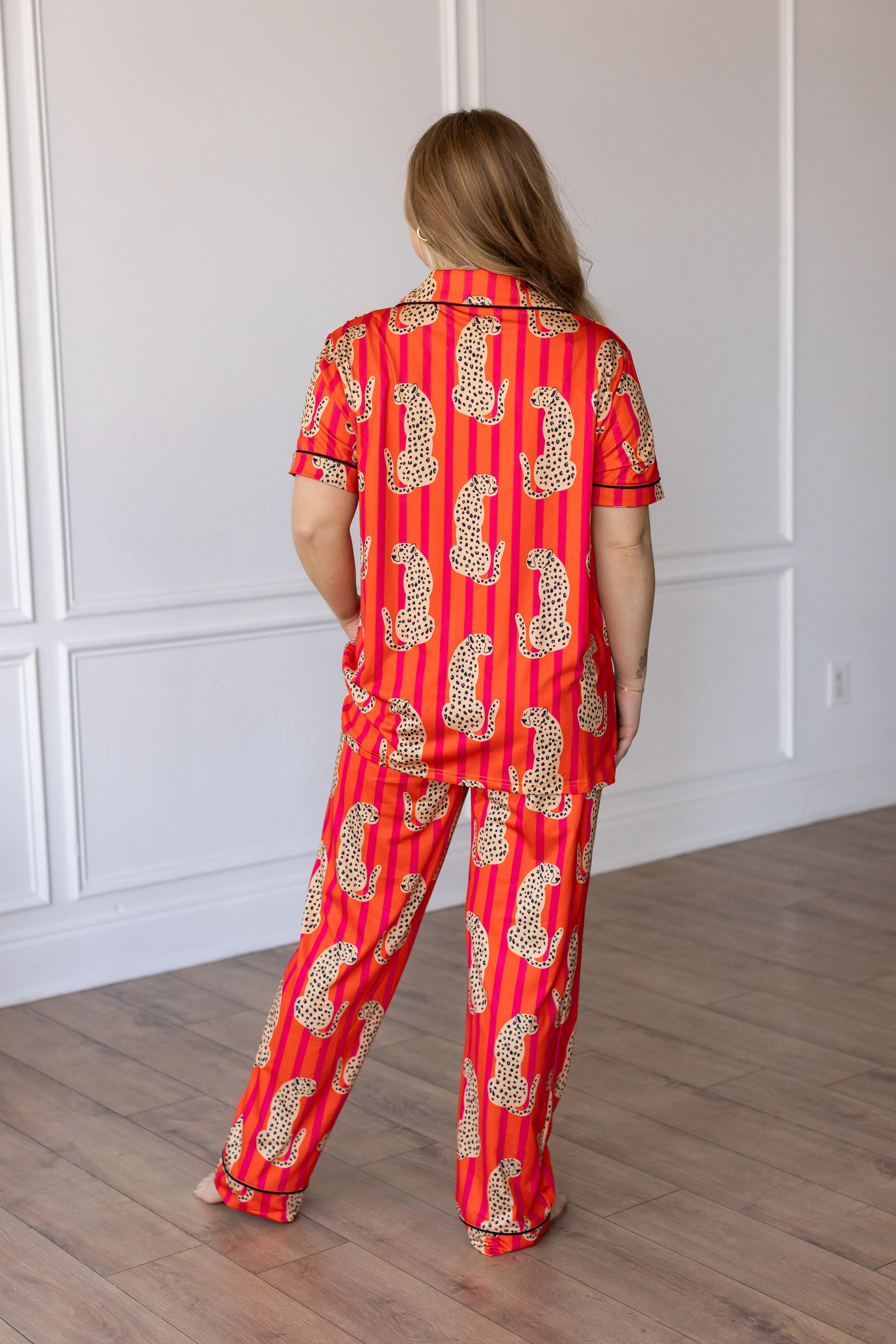 JUNGLE WILD SHORT SLEEVE WITH PANTS LOUNGE SET