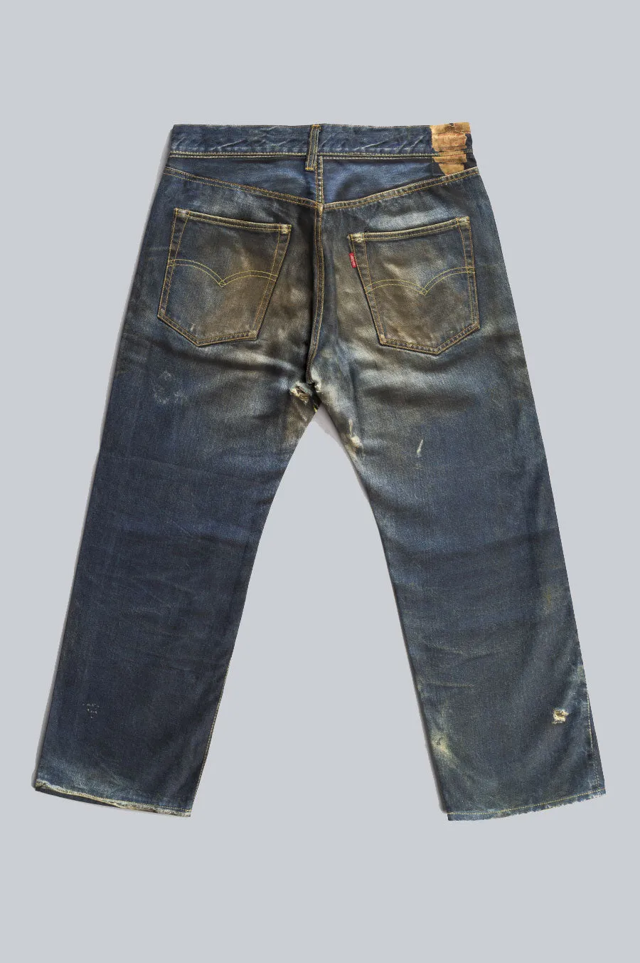 JUNYA WATANABE LEVI TWILL PRINTED PANTS INDIGO