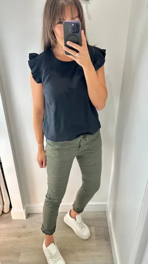 KHAKI MAGIC PANTS