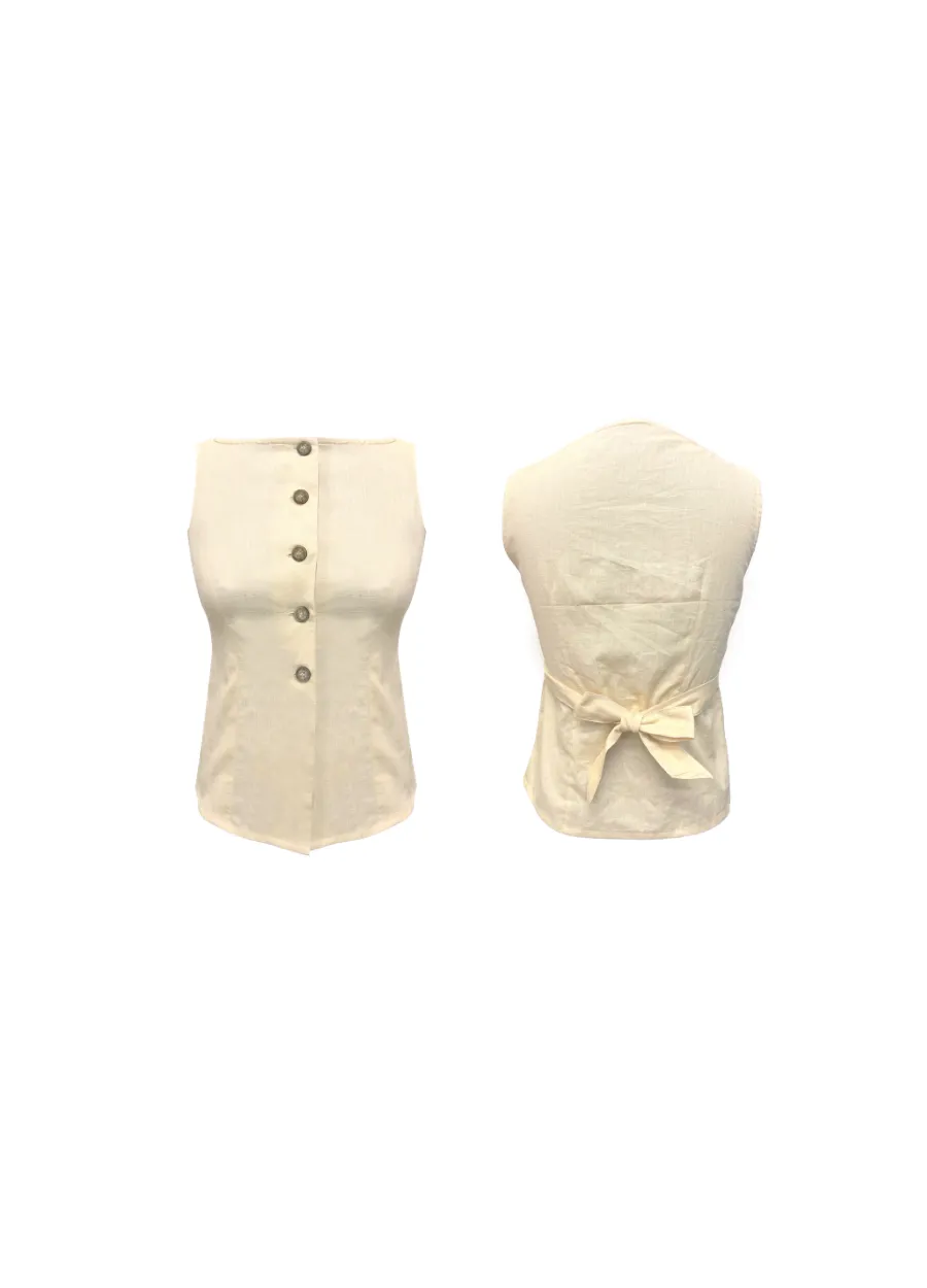 KHAKI WAISTCOAT