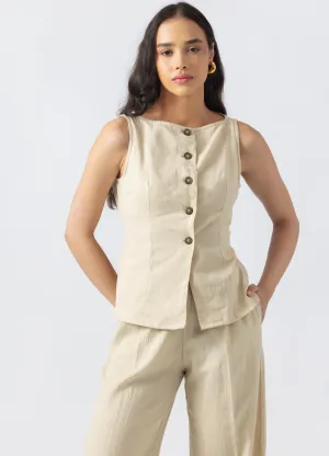 KHAKI WAISTCOAT