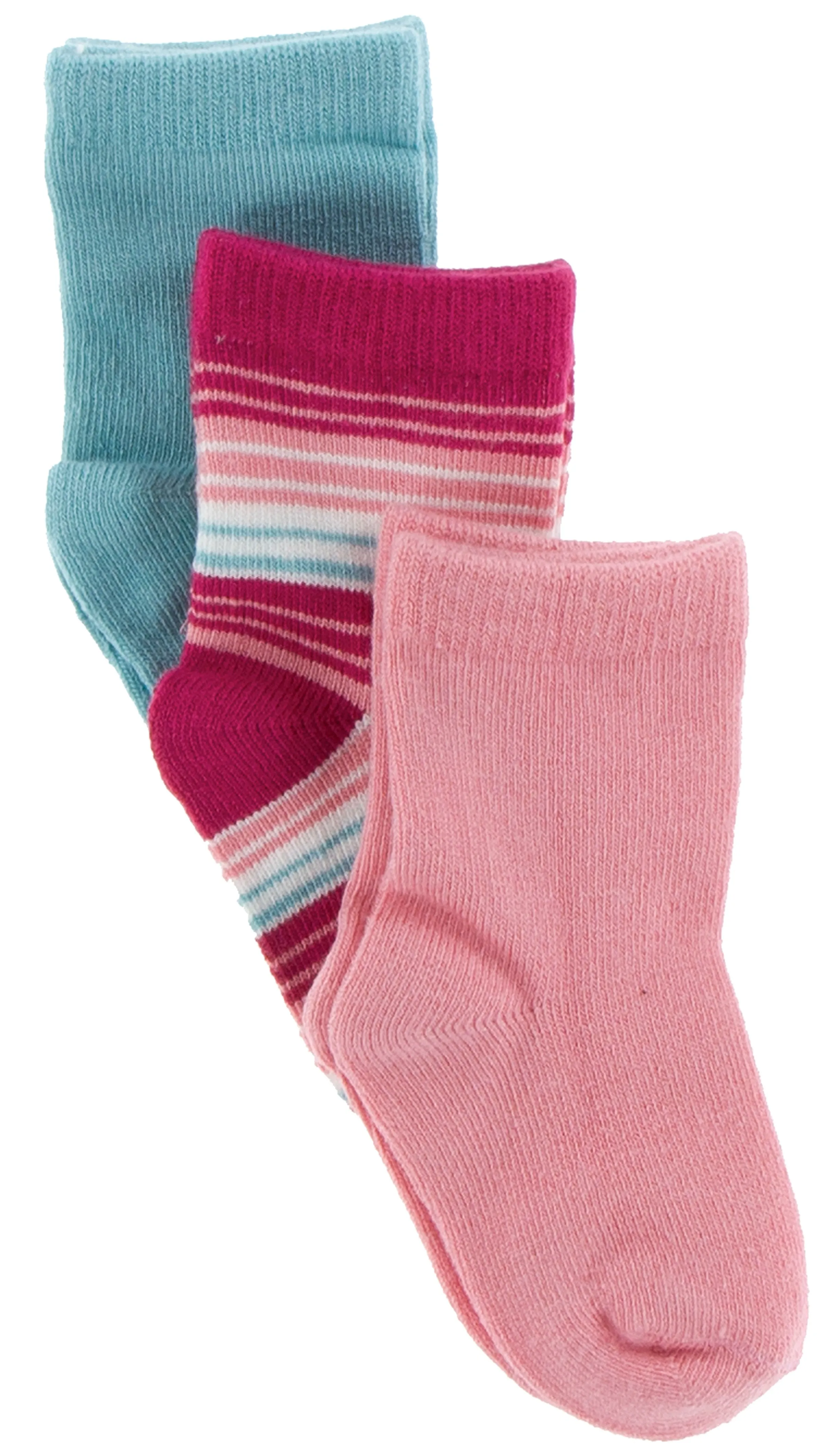 KicKee Pants Sock Set-Strawberry/Cancun Strawberry Stripe/Glacier