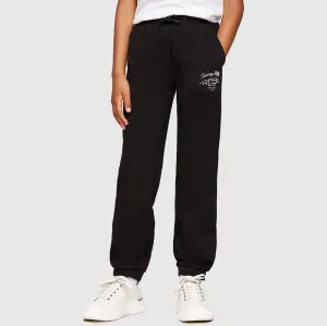 Kids Flag Fleece Sweatpants - Black