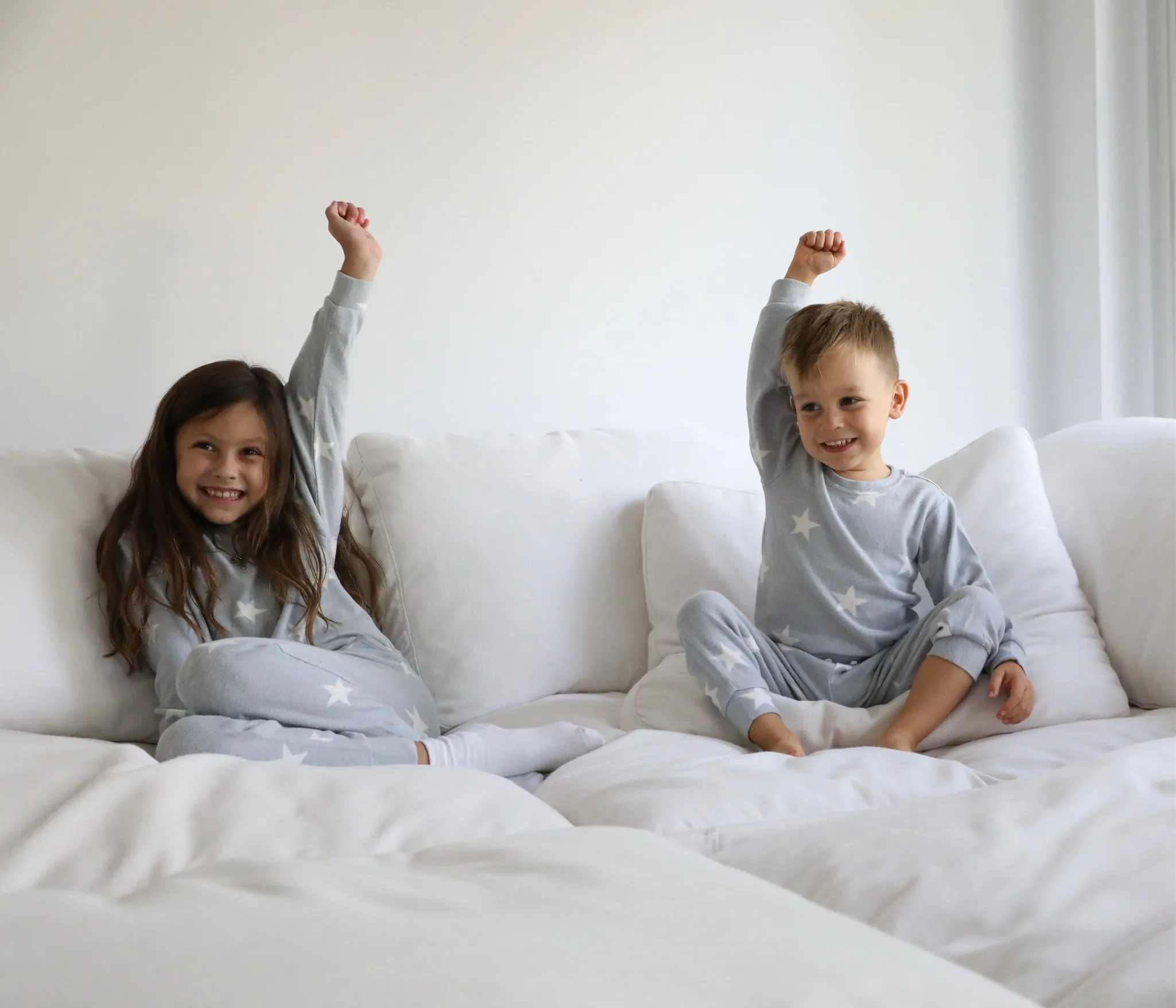 Kid's Lounge Set Heather Grey Star