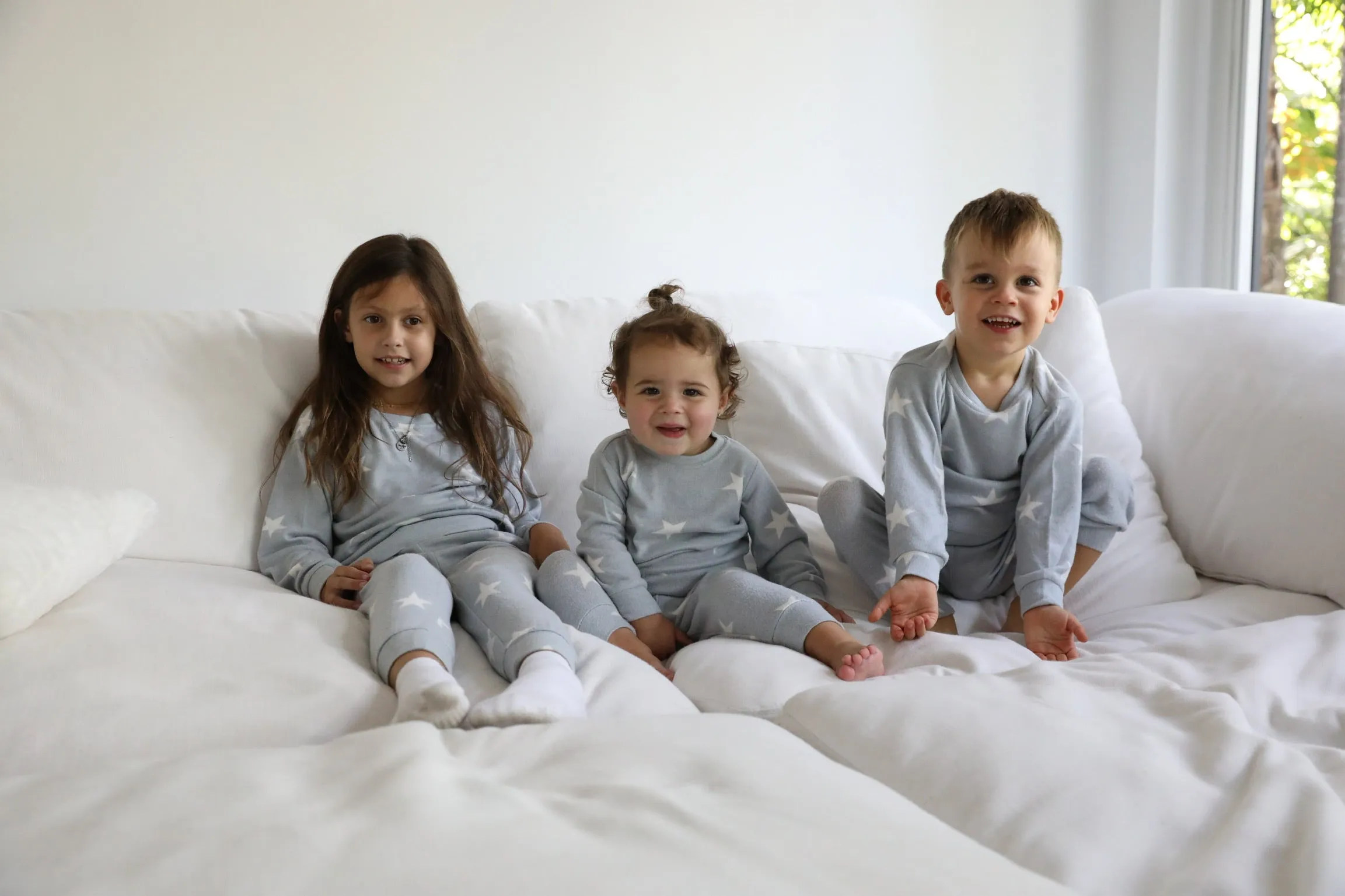 Kid's Lounge Set Heather Grey Star