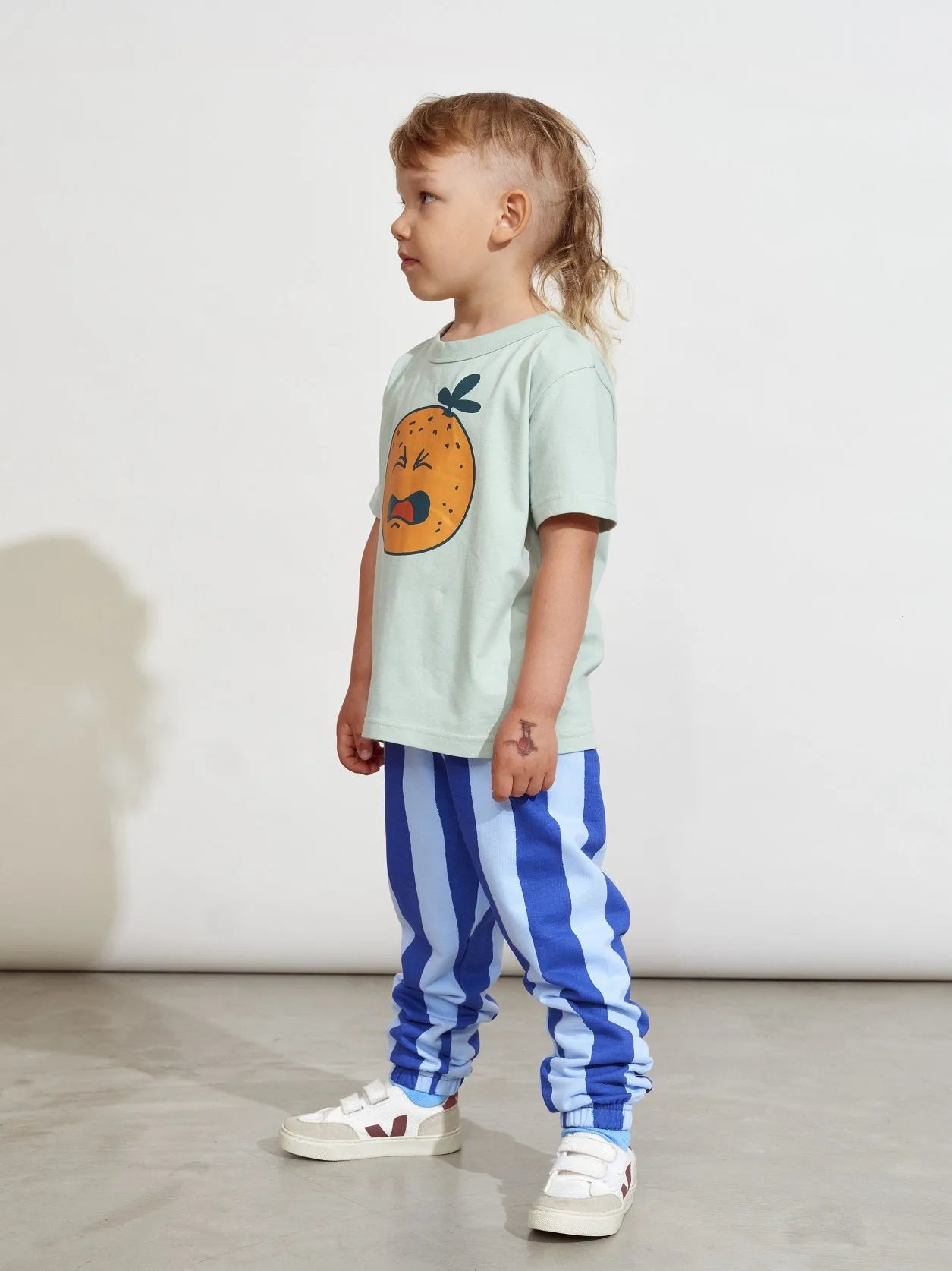 Kids' Ripple Sweatpants Blue Striped