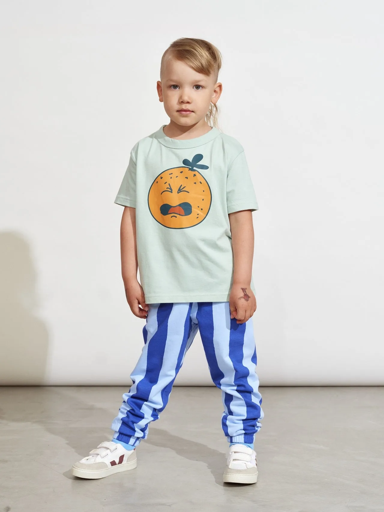 Kids' Ripple Sweatpants Blue Striped