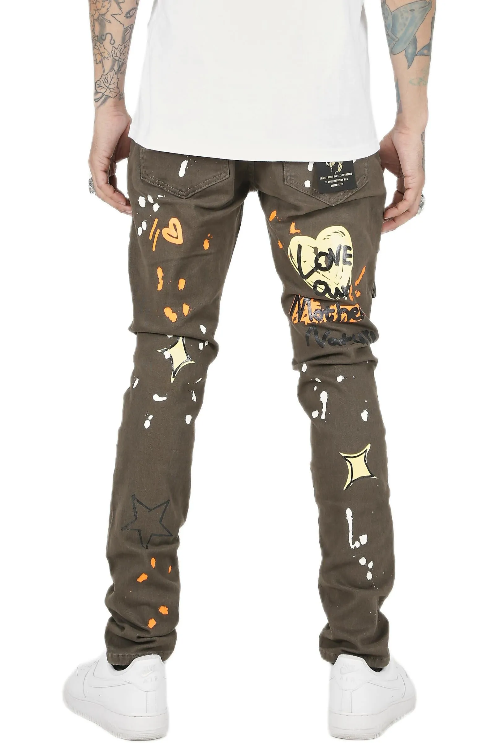 KLP-KP4430-Heavy Cargo Print Twill Pants