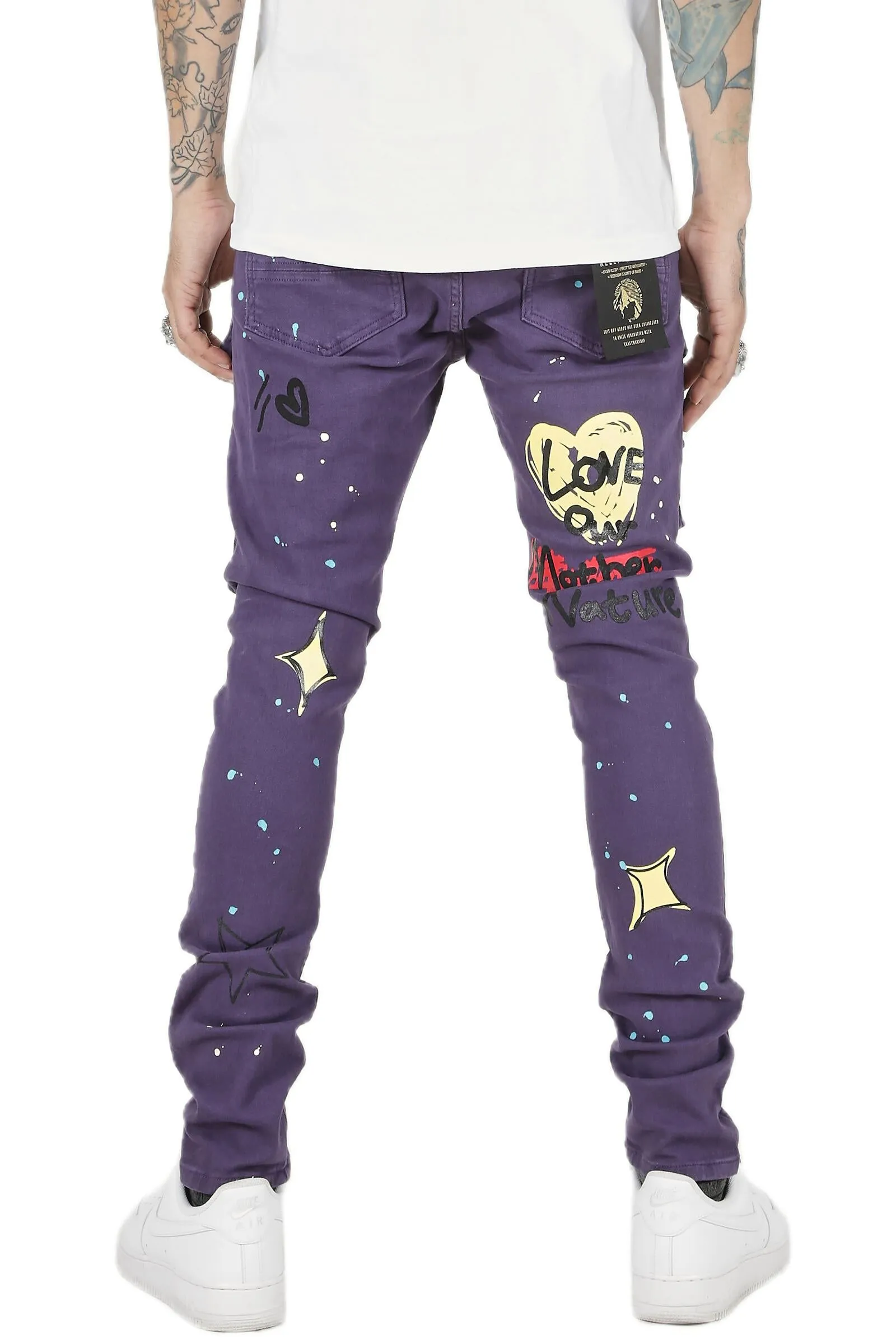 KLP-KP4430-Heavy Cargo Print Twill Pants