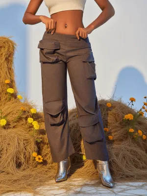 Leica Pockets Embellished Cargo Pants