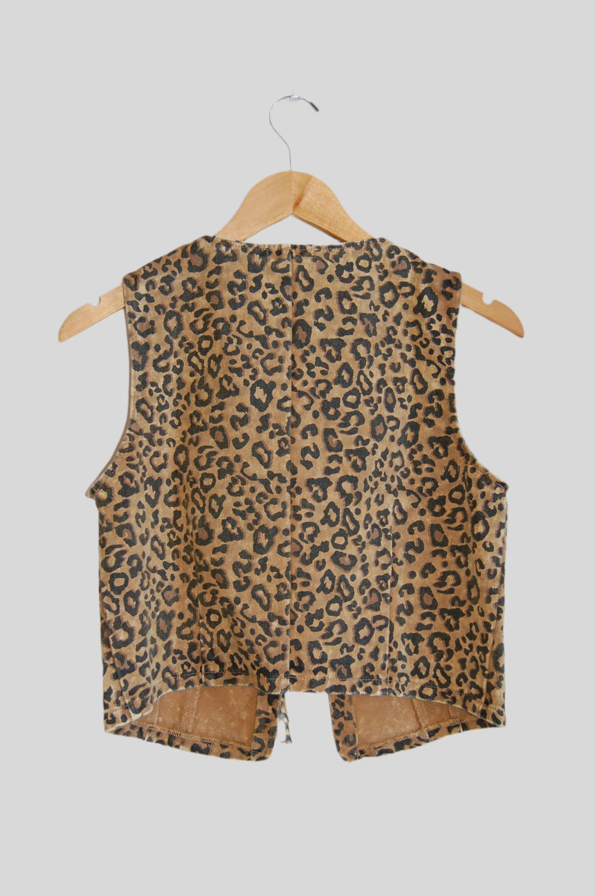 Leopard Tie Vest
